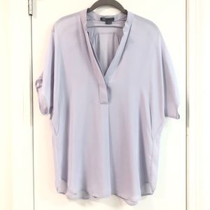 Vince Silk Periwinkle S/P Dolman Sleeve Top